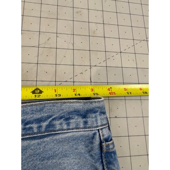 Levi’s 501 W29 L26 Distressed Light Wash Denim Jeans Women’s 29x26 Button Fly - Picture 6 of 16